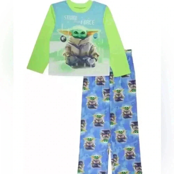 THE MANDALORIAN 2 PIECE STAR WARS PAJAMA SET NWT - Picture 1 of 6